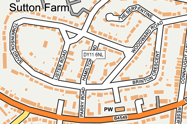 DY11 6NL map - OS OpenMap – Local (Ordnance Survey) DY11 6NL map - OS OpenMap – Local (Ordnance Survey)
