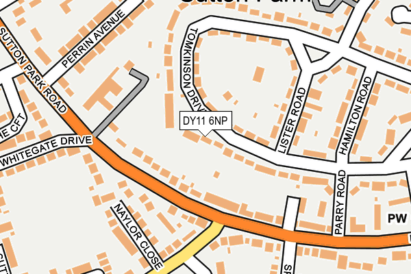 DY11 6NP map - OS OpenMap – Local (Ordnance Survey) DY11 6NP map - OS OpenMap – Local (Ordnance Survey)