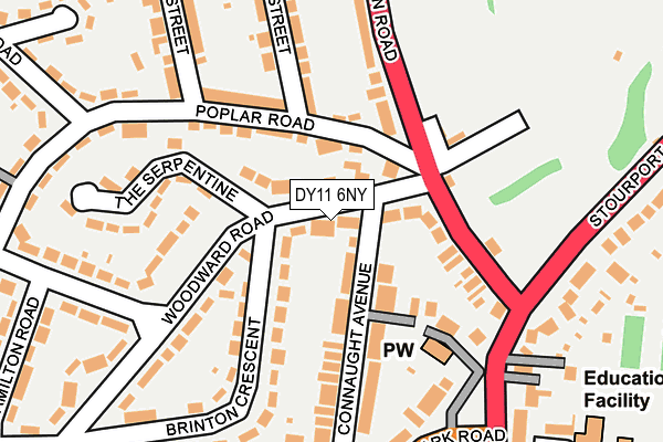 DY11 6NY map - OS OpenMap – Local (Ordnance Survey) DY11 6NY map - OS OpenMap – Local (Ordnance Survey)