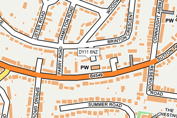 DY11 6NZ map - OS OpenMap – Local (Ordnance Survey) DY11 6NZ map - OS OpenMap – Local (Ordnance Survey)