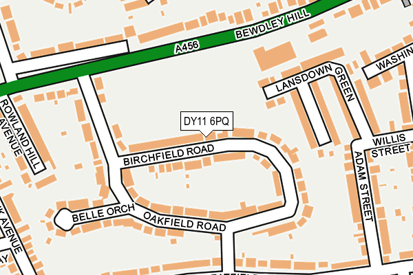 DY11 6PQ map - OS OpenMap – Local (Ordnance Survey) DY11 6PQ map - OS OpenMap – Local (Ordnance Survey)