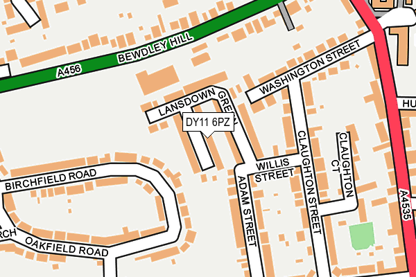 DY11 6PZ map - OS OpenMap – Local (Ordnance Survey) DY11 6PZ map - OS OpenMap – Local (Ordnance Survey)