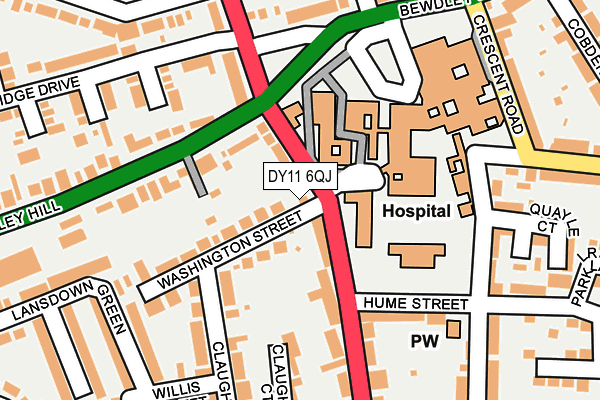 DY11 6QJ map - OS OpenMap – Local (Ordnance Survey) DY11 6QJ map - OS OpenMap – Local (Ordnance Survey)