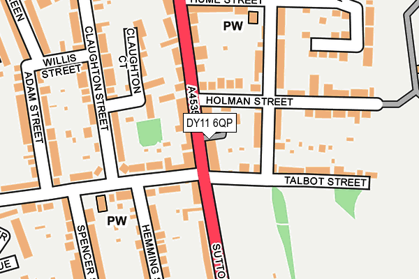DY11 6QP map - OS OpenMap – Local (Ordnance Survey) DY11 6QP map - OS OpenMap – Local (Ordnance Survey)