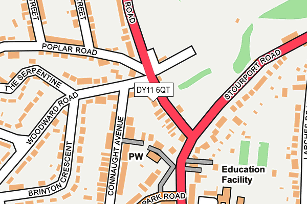 DY11 6QT map - OS OpenMap – Local (Ordnance Survey) DY11 6QT map - OS OpenMap – Local (Ordnance Survey)