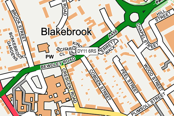 DY11 6RS map - OS OpenMap – Local (Ordnance Survey)