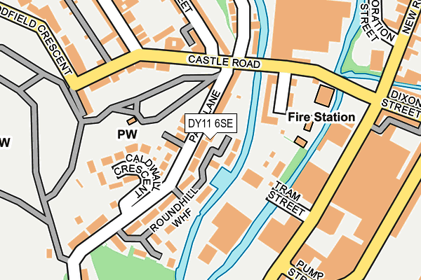 DY11 6SE map - OS OpenMap – Local (Ordnance Survey) DY11 6SE map - OS OpenMap – Local (Ordnance Survey)