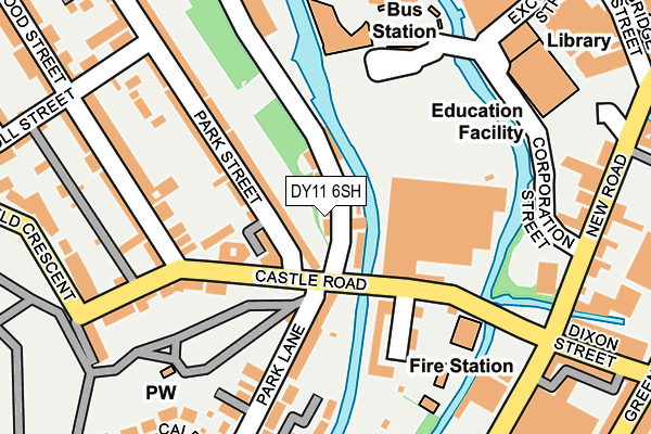 DY11 6SH map - OS OpenMap – Local (Ordnance Survey) DY11 6SH map - OS OpenMap – Local (Ordnance Survey)
