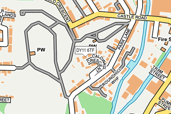 DY11 6TF map - OS OpenMap – Local (Ordnance Survey) DY11 6TF map - OS OpenMap – Local (Ordnance Survey)