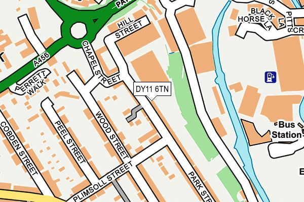 DY11 6TN map - OS OpenMap – Local (Ordnance Survey) DY11 6TN map - OS OpenMap – Local (Ordnance Survey)
