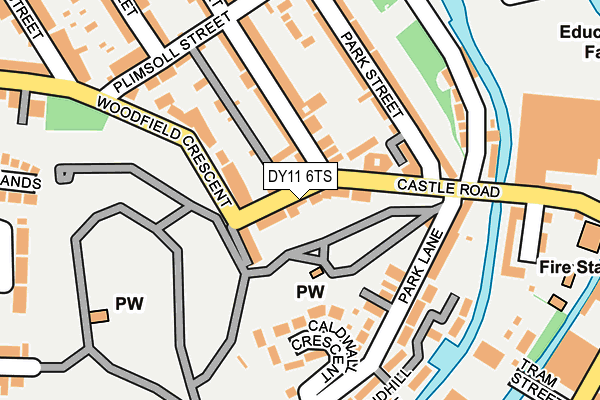 DY11 6TS map - OS OpenMap – Local (Ordnance Survey) DY11 6TS map - OS OpenMap – Local (Ordnance Survey)
