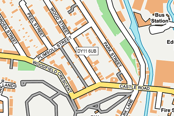 DY11 6UB map - OS OpenMap – Local (Ordnance Survey) DY11 6UB map - OS OpenMap – Local (Ordnance Survey)