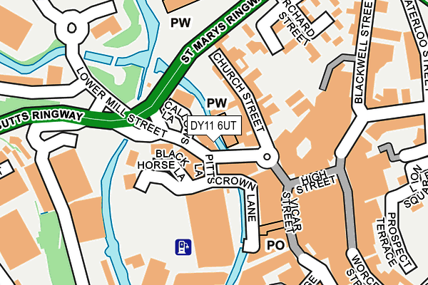 DY11 6UT map - OS OpenMap – Local (Ordnance Survey) DY11 6UT map - OS OpenMap – Local (Ordnance Survey)