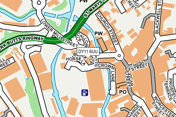 DY11 6UU map - OS OpenMap – Local (Ordnance Survey) DY11 6UU map - OS OpenMap – Local (Ordnance Survey)