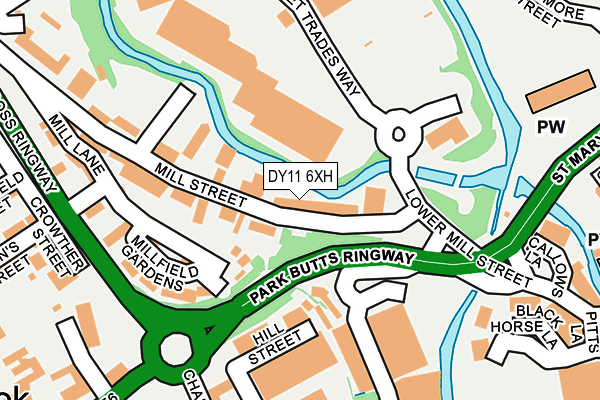 DY11 6XH map - OS OpenMap – Local (Ordnance Survey)
