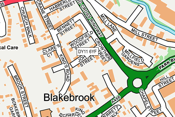 DY11 6YF map - OS OpenMap – Local (Ordnance Survey) DY11 6YF map - OS OpenMap – Local (Ordnance Survey)