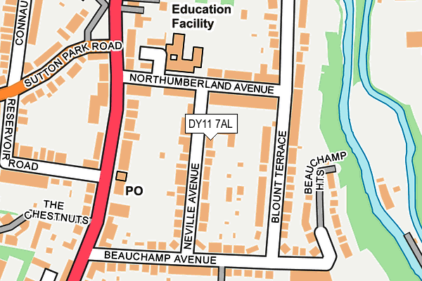 DY11 7AL map - OS OpenMap – Local (Ordnance Survey) DY11 7AL map - OS OpenMap – Local (Ordnance Survey)