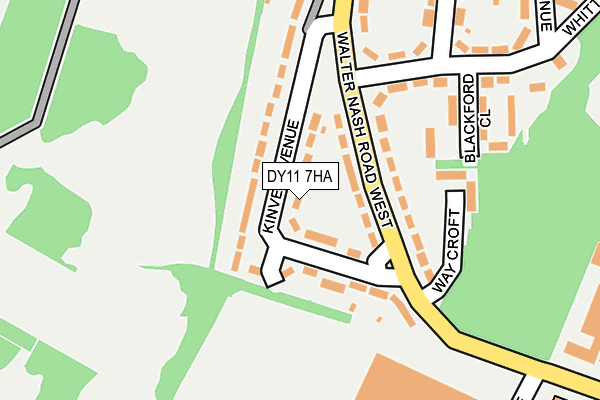 DY11 7HA map - OS OpenMap – Local (Ordnance Survey) DY11 7HA map - OS OpenMap – Local (Ordnance Survey)