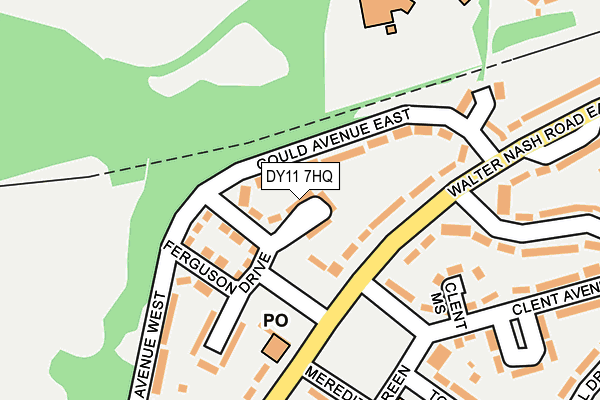 DY11 7HQ map - OS OpenMap – Local (Ordnance Survey) DY11 7HQ map - OS OpenMap – Local (Ordnance Survey)