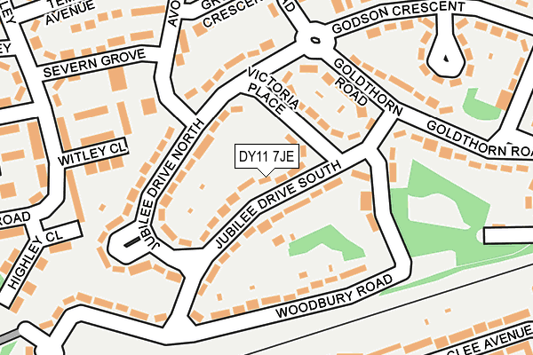 DY11 7JE map - OS OpenMap – Local (Ordnance Survey) DY11 7JE map - OS OpenMap – Local (Ordnance Survey)