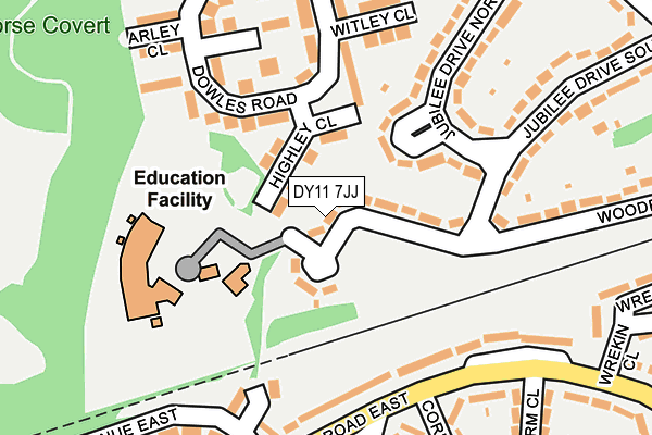 DY11 7JJ map - OS OpenMap – Local (Ordnance Survey) DY11 7JJ map - OS OpenMap – Local (Ordnance Survey)
