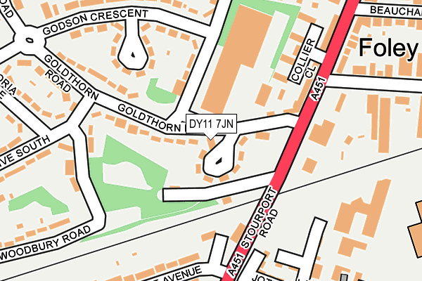 DY11 7JN map - OS OpenMap – Local (Ordnance Survey) DY11 7JN map - OS OpenMap – Local (Ordnance Survey)