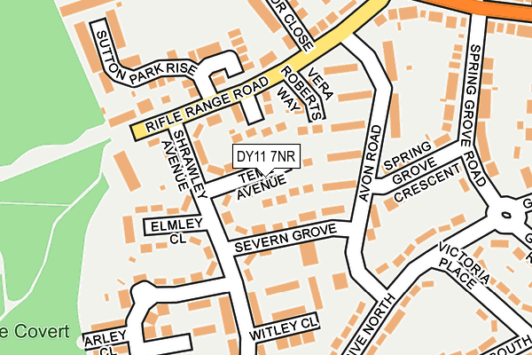 DY11 7NR map - OS OpenMap – Local (Ordnance Survey) DY11 7NR map - OS OpenMap – Local (Ordnance Survey)