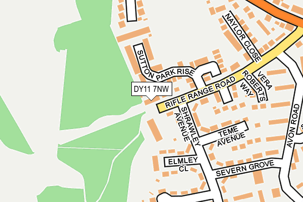 DY11 7NW map - OS OpenMap – Local (Ordnance Survey) DY11 7NW map - OS OpenMap – Local (Ordnance Survey)