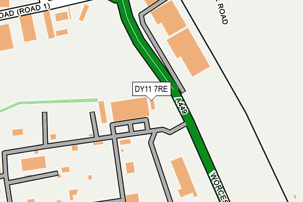 DY11 7RE map - OS OpenMap – Local (Ordnance Survey) DY11 7RE map - OS OpenMap – Local (Ordnance Survey)
