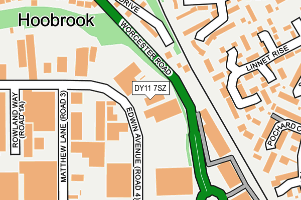 DY11 7SZ map - OS OpenMap – Local (Ordnance Survey)