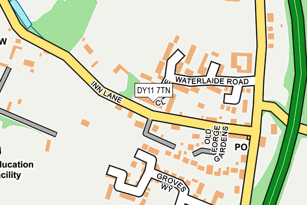 DY11 7TN map - OS OpenMap – Local (Ordnance Survey) DY11 7TN map - OS OpenMap – Local (Ordnance Survey)