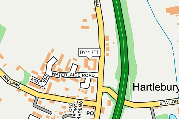 DY11 7TT map - OS OpenMap – Local (Ordnance Survey) DY11 7TT map - OS OpenMap – Local (Ordnance Survey)