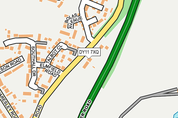 DY11 7XQ map - OS OpenMap – Local (Ordnance Survey) DY11 7XQ map - OS OpenMap – Local (Ordnance Survey)
