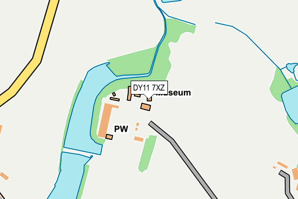 DY11 7XZ map - OS OpenMap – Local (Ordnance Survey) DY11 7XZ map - OS OpenMap – Local (Ordnance Survey)