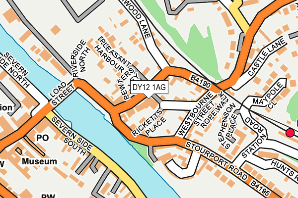 DY12 1AG map - OS OpenMap – Local (Ordnance Survey) DY12 1AG map - OS OpenMap – Local (Ordnance Survey)
