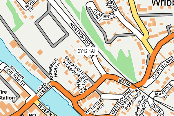 DY12 1AH map - OS OpenMap – Local (Ordnance Survey) DY12 1AH map - OS OpenMap – Local (Ordnance Survey)