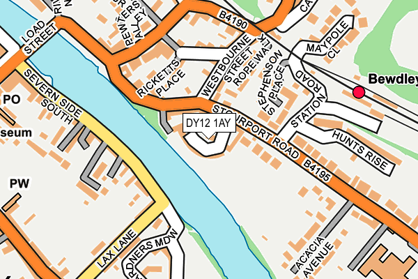 DY12 1AY map - OS OpenMap – Local (Ordnance Survey) DY12 1AY map - OS OpenMap – Local (Ordnance Survey)