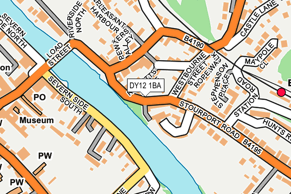 DY12 1BA map - OS OpenMap – Local (Ordnance Survey) DY12 1BA map - OS OpenMap – Local (Ordnance Survey)