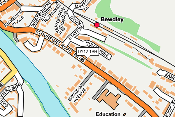 DY12 1BH map - OS OpenMap – Local (Ordnance Survey) DY12 1BH map - OS OpenMap – Local (Ordnance Survey)