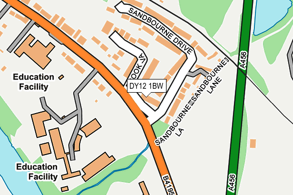 DY12 1BW map - OS OpenMap – Local (Ordnance Survey) DY12 1BW map - OS OpenMap – Local (Ordnance Survey)