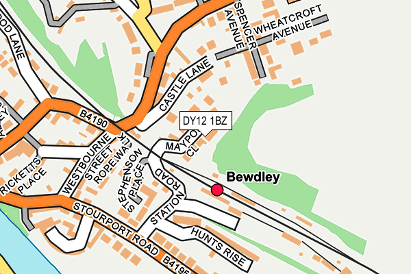 DY12 1BZ map - OS OpenMap – Local (Ordnance Survey) DY12 1BZ map - OS OpenMap – Local (Ordnance Survey)