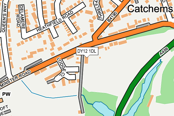 DY12 1DL map - OS OpenMap – Local (Ordnance Survey) DY12 1DL map - OS OpenMap – Local (Ordnance Survey)