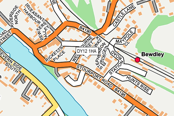 DY12 1HA map - OS OpenMap – Local (Ordnance Survey) DY12 1HA map - OS OpenMap – Local (Ordnance Survey)