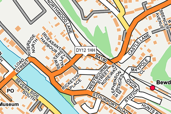 DY12 1HH map - OS OpenMap – Local (Ordnance Survey)