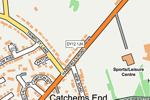 DY12 1JH map - OS OpenMap – Local (Ordnance Survey)