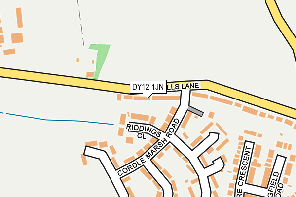 DY12 1JN map - OS OpenMap – Local (Ordnance Survey) DY12 1JN map - OS OpenMap – Local (Ordnance Survey)