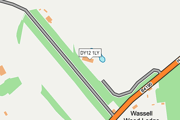 DY12 1LY map - OS OpenMap – Local (Ordnance Survey) DY12 1LY map - OS OpenMap – Local (Ordnance Survey)