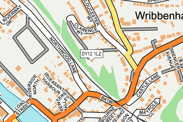 DY12 1LZ map - OS OpenMap – Local (Ordnance Survey) DY12 1LZ map - OS OpenMap – Local (Ordnance Survey)