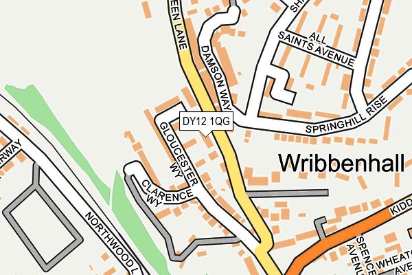 DY12 1QG map - OS OpenMap – Local (Ordnance Survey) DY12 1QG map - OS OpenMap – Local (Ordnance Survey)