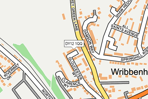 DY12 1QQ map - OS OpenMap – Local (Ordnance Survey) DY12 1QQ map - OS OpenMap – Local (Ordnance Survey)
